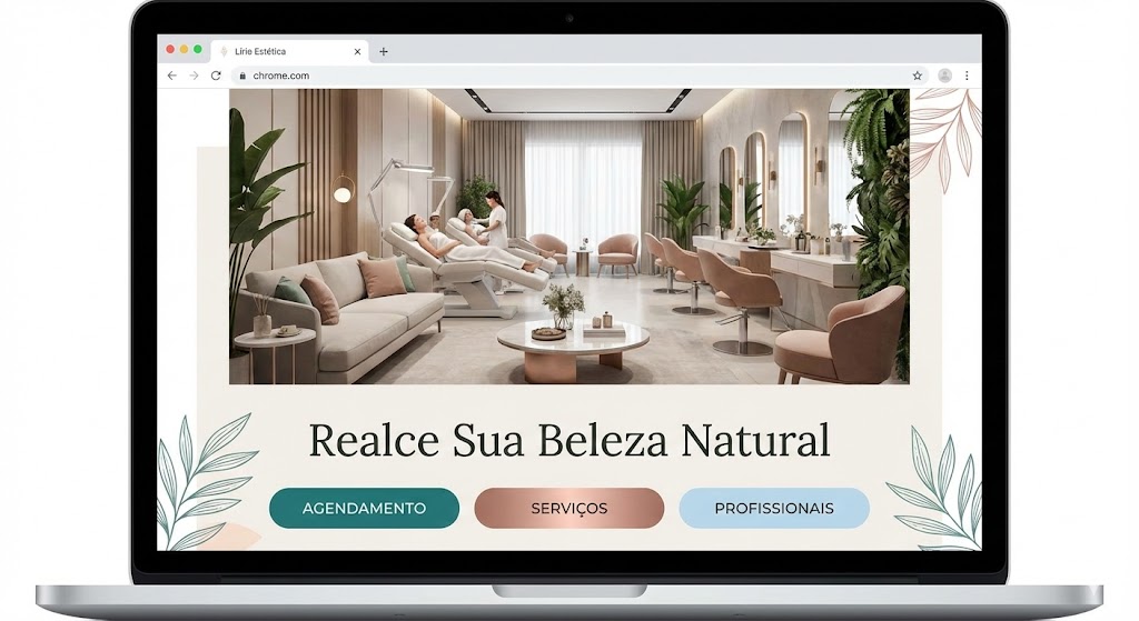 Lírio Estética - Landing page para salão de estética