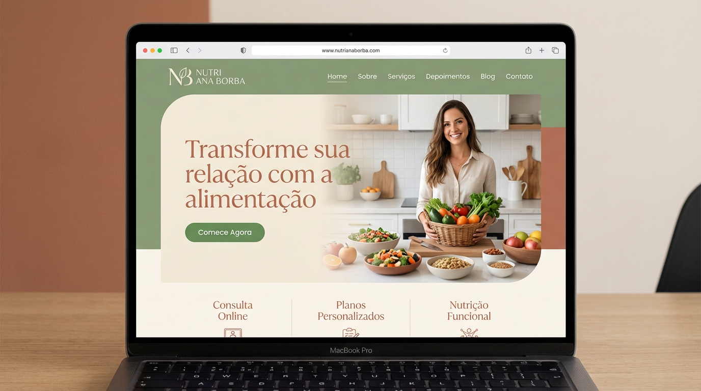 Nutri Ana Borba - Landing page para nutricionista